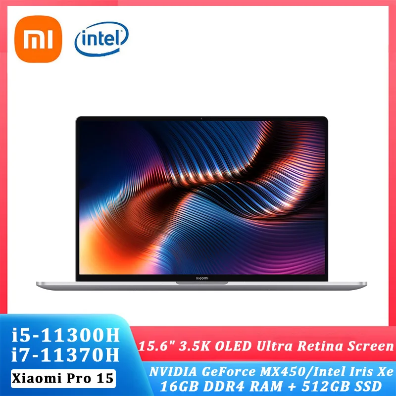 

Ноутбук Xiaomi mi Pro 15 15,6-дюймовый Intel Core i5-11300H/i7-11370H, ноутбук с Полноразмерным экраном 3,5 к, 16 ГБ RAM, ультратонкий ноутбук