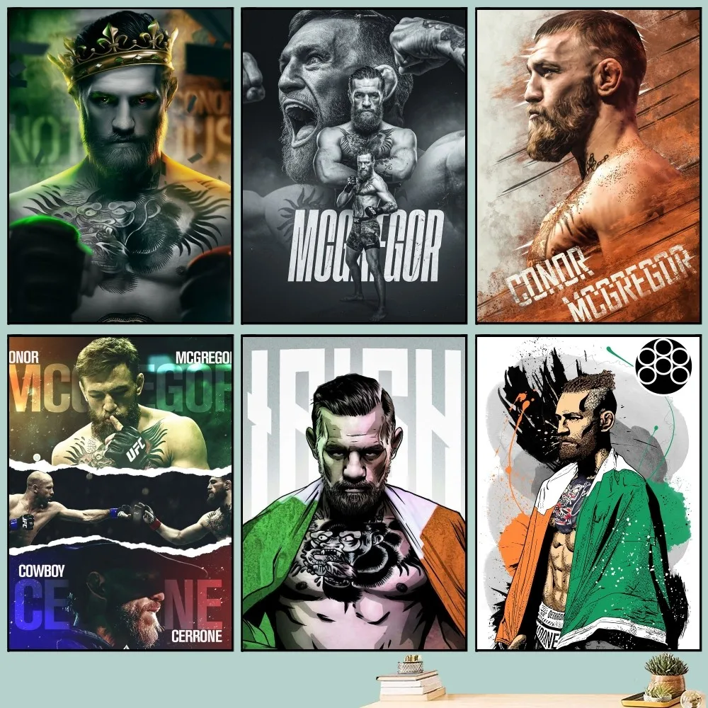 C-Conor Boxing M-McGregor постер DIY винтажный с фильмом настенная живопись учебные наклейки