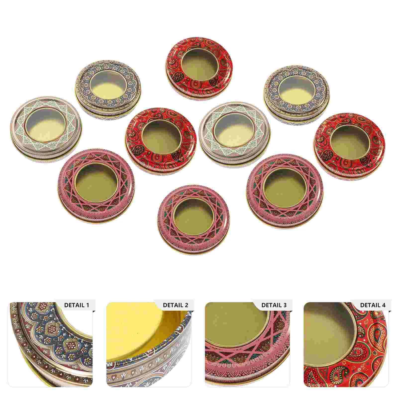 

Tin Tins Box Saffron Metalcandy Tea Empty Containers Canswedding Storage Container Jewelry Making Jar Decorative Coffee