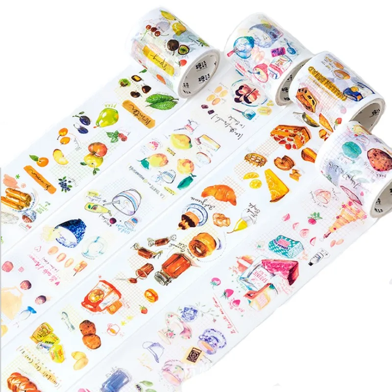 

12packs adhesive tape DIY Scrapbooking Sticker Label Kawaii Food travel Masking Tape School Office Supply