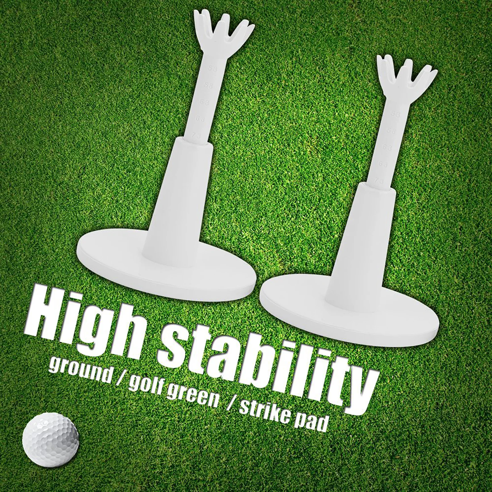 2 шт. пластиковые прочные футболки для гольфа с регулируемой высотой