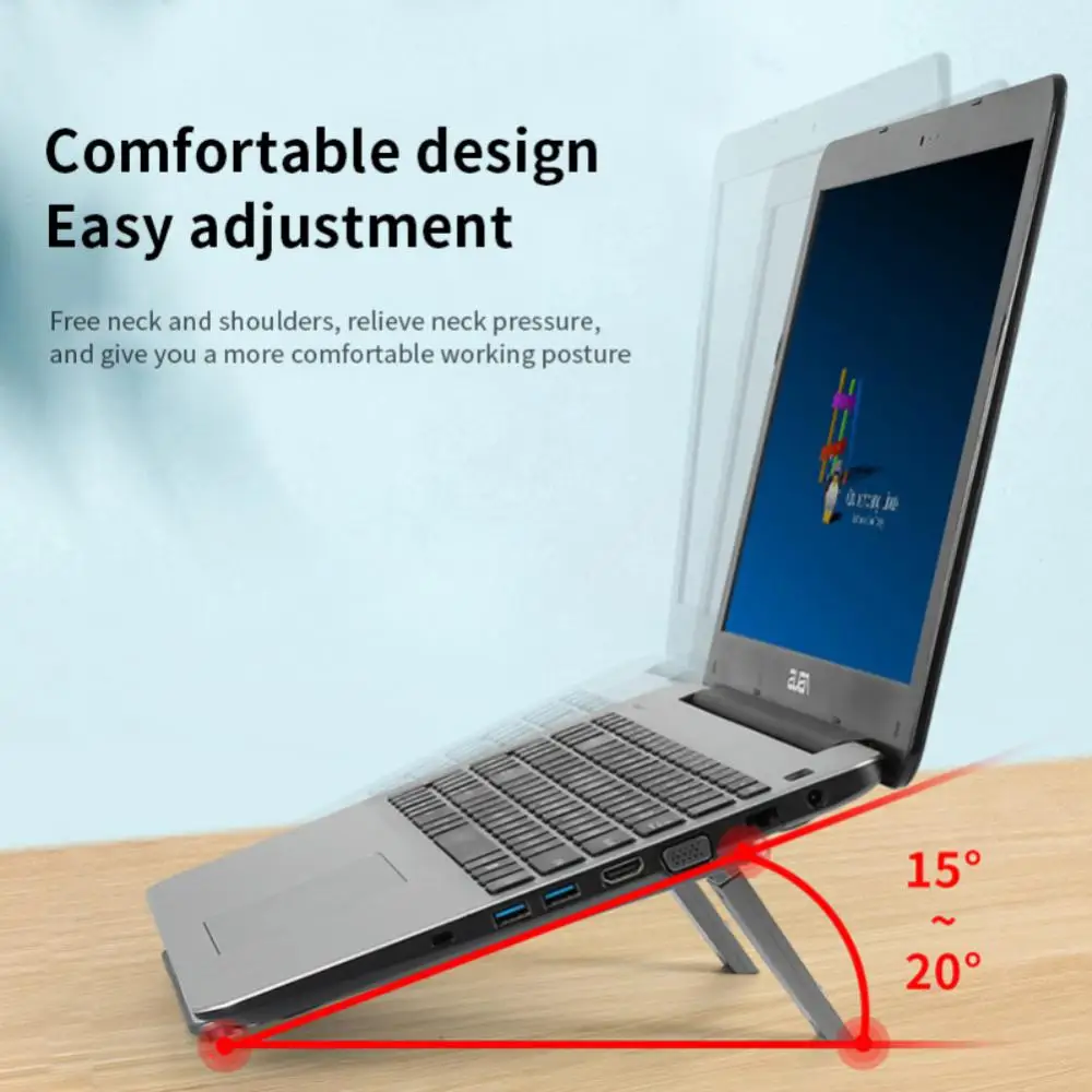 

Heat Dissipation Laptop Stand Computer Tablet Stand Tablet Support Hollow Cooling Folding Desktop Tablet Bracket PC Accessories