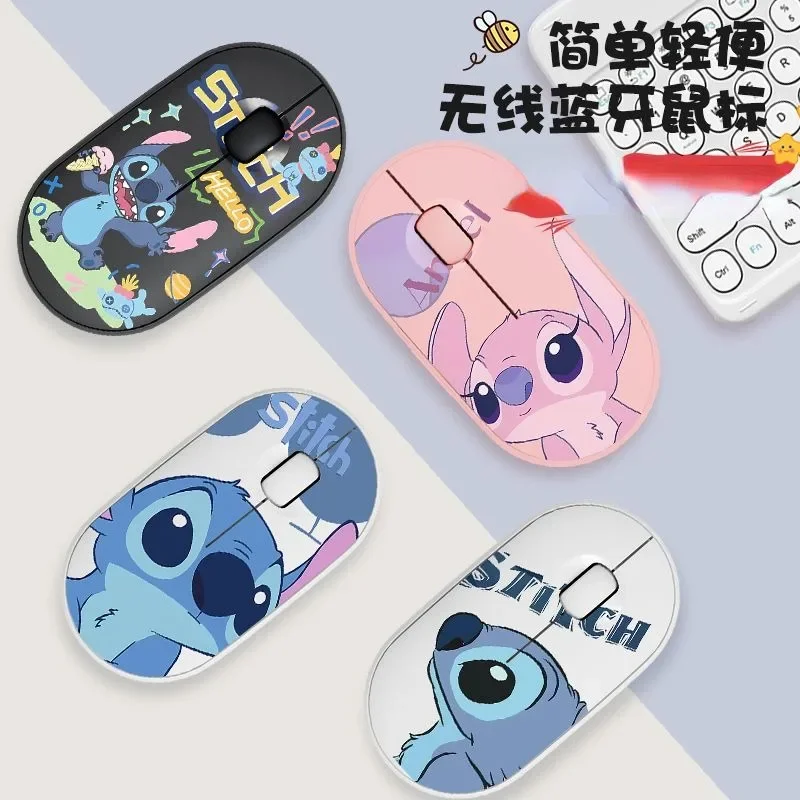 Тонкая и Компактная Беспроводная мышь Lilo &amp Stitch с Bluetooth 5 0 портативная Бесшумная