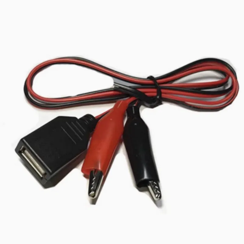 

60 см зажим типа «крокодил» к USB-разъему «папа-мама» адаптер крокодиловый тестовый зажим зажим кабель питания