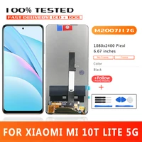 6 67inch premium quality lcd xiaomi mi 10t lite 5g lcd display touch screen for xiaomi mi10t lite m2007j17g lcd display replace