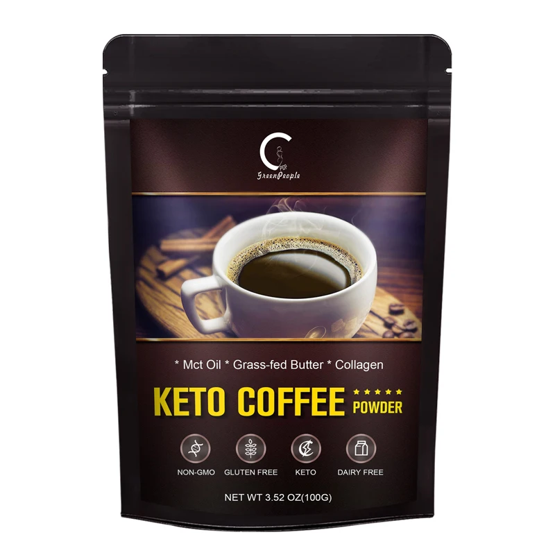 

Горелка для сжигания жира GPGP GreenPeople, 200 г, Keto C-offee Pow-der
