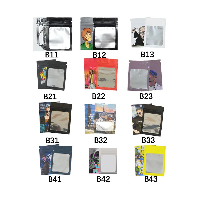 Съедобные пакеты для хранения пищевых продуктов, сумка из майлара, персонализированная, с замком-молнией, маленькая сумка, Регулируемая Молния, фольга, 100 шт.