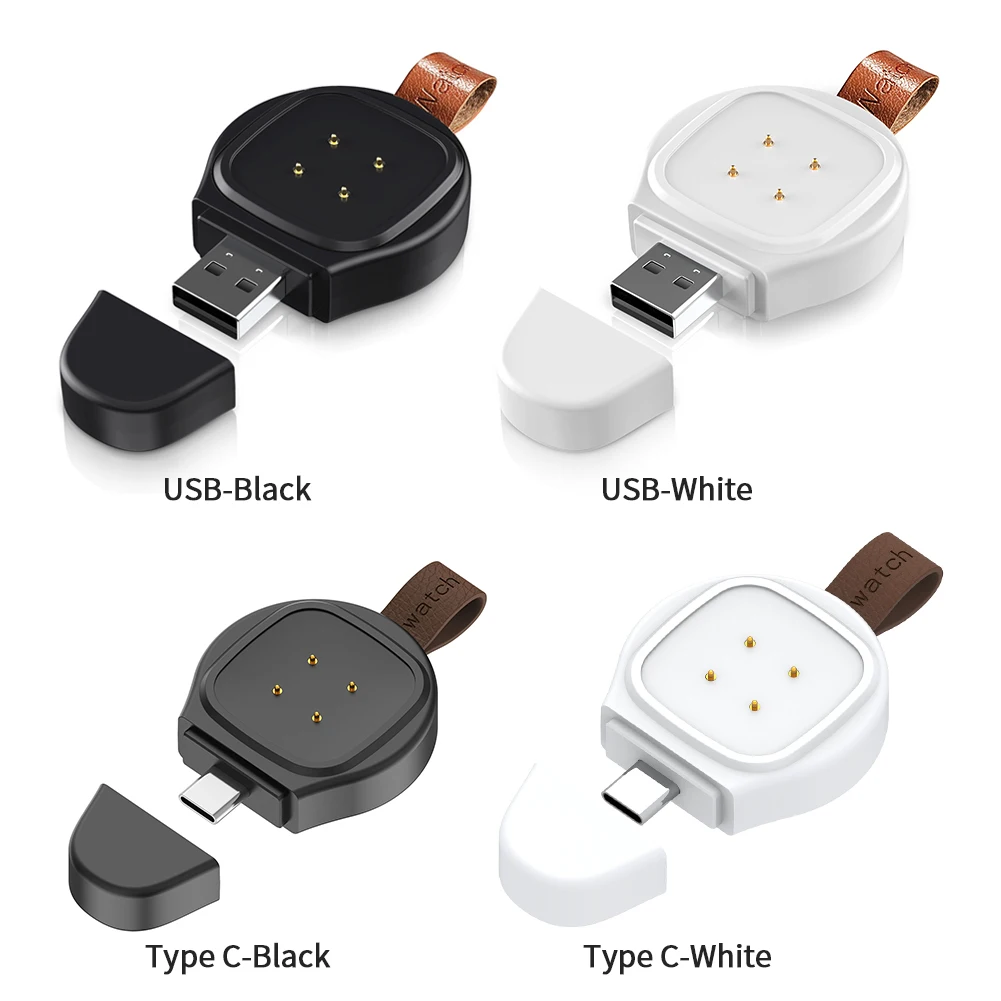 

Watch Charger for Fitbit Versa 3/Fitbit Sense Smart Watch Portable Magnetic USB/Type-C Wireless Charger Travel Cordless Charger
