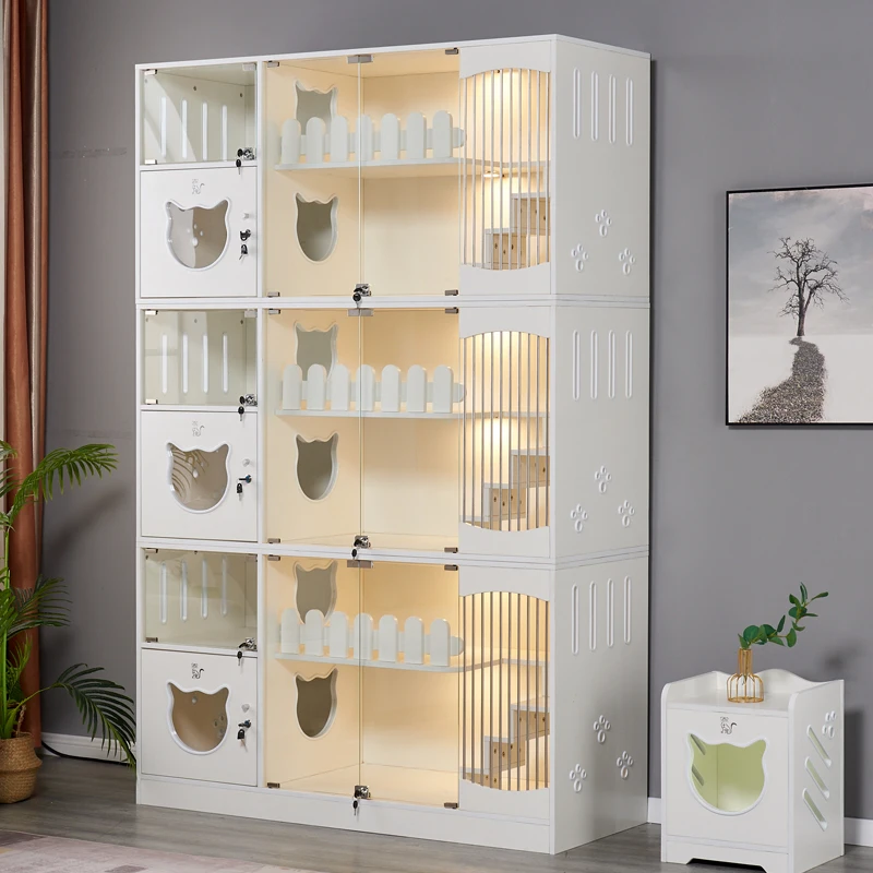 Большая клетка для разведения кошек на продажу многослойная подвижная