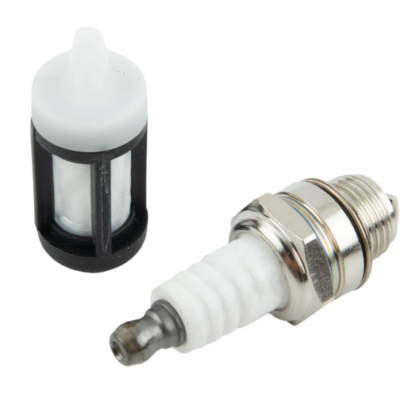 Деталь триммера топливный фильтр воздушный тянущий шнур металлический белый 4