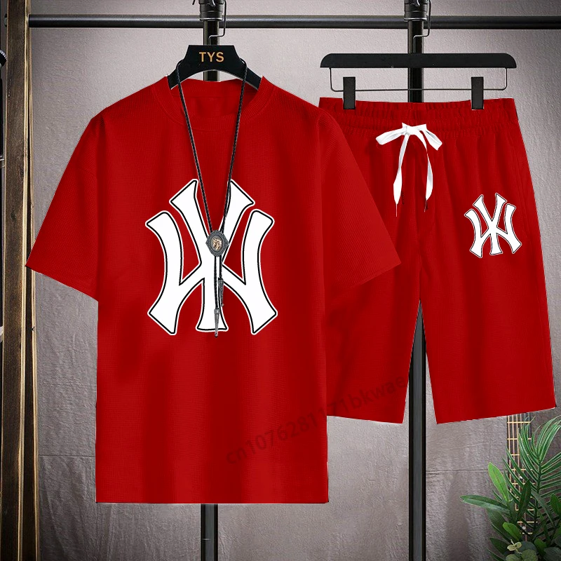 2023 New Luxury Brand Men's T-Shirt Clothing Designer Clothing Fashion Women's T-Shirt Sportswear Top Shorts Street 2-piece Set