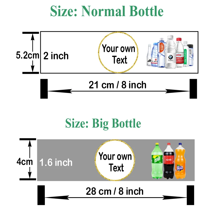Rikivity 20Pcs Baby Shower Birthday Party Personalized Water Bottle Wine Champagne Labels Candy Bar Wrapper Wedding Decoration | Дом и сад