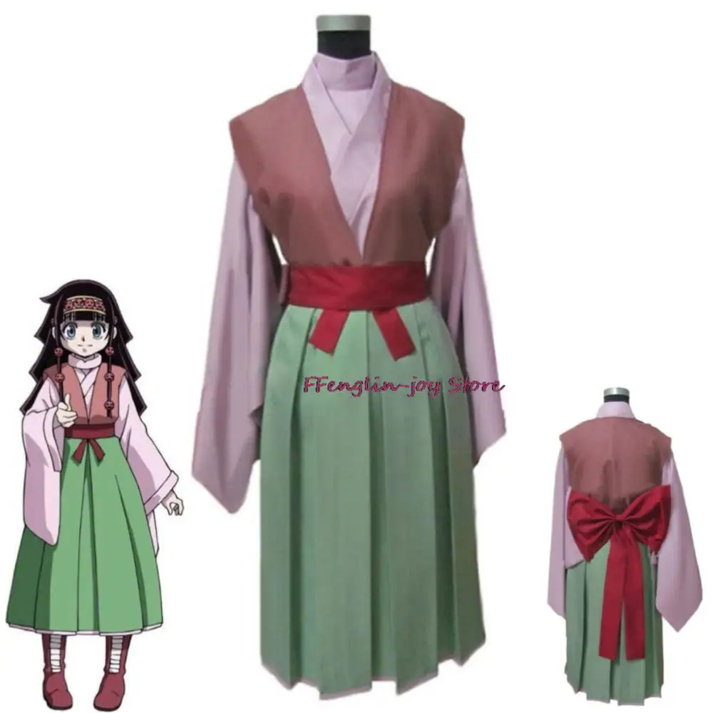 

Anime HUNTER×HUNTER Aruka Zorudikku Alluka Zoldyck Cosplay Costume Adult Woman Man Kimono Hallowen Carnival Party Uniform Suit