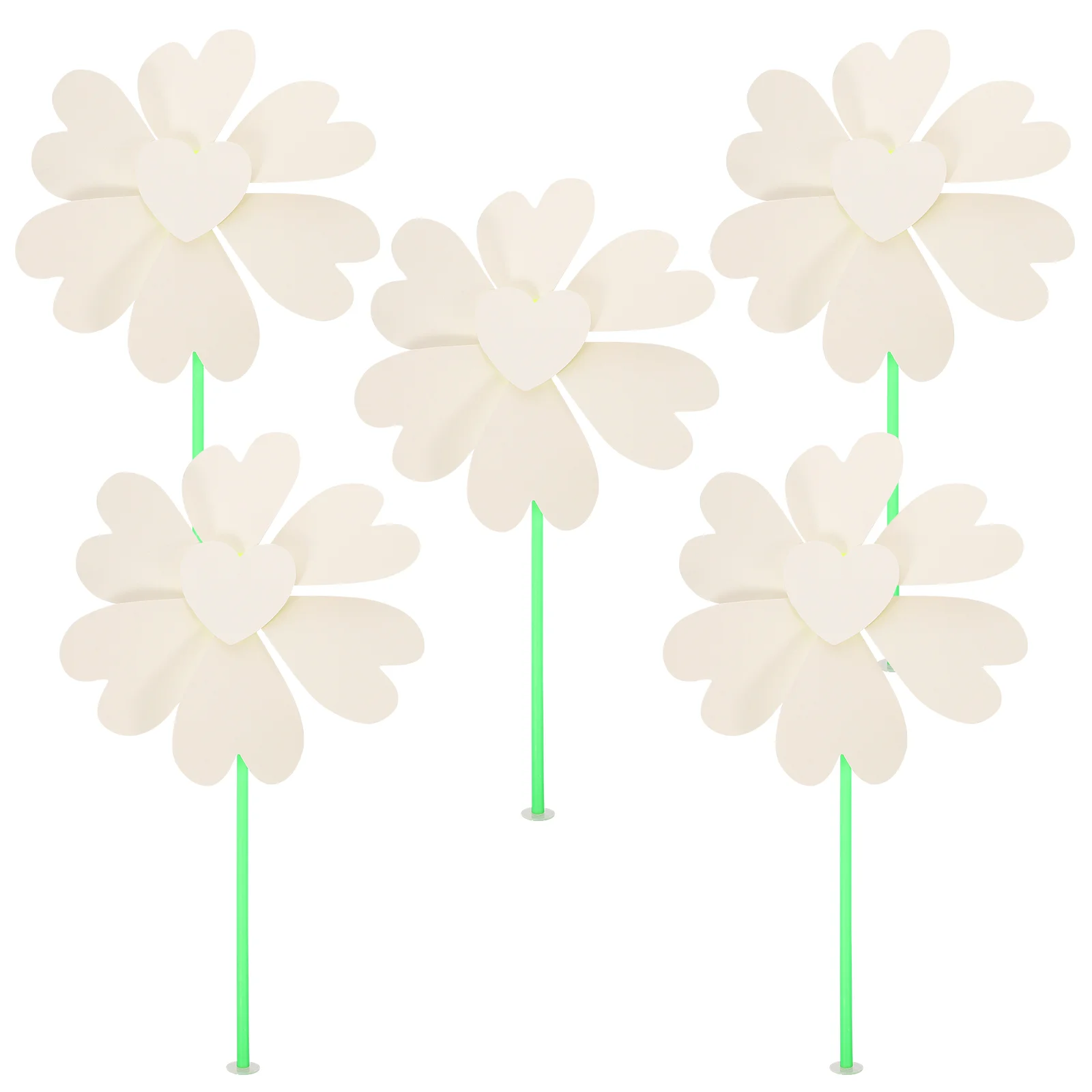 

5 Pcs Outdoor Toys Painting Windmill DIY Pinwheels White Paper 35X20X2CM Blank Graffiti Kindergarten Decorations Child