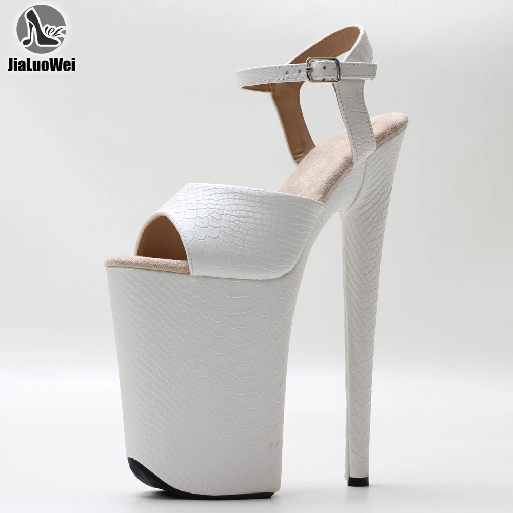 9 Inch Heel Platform Exotic Pole Dancing Ankle Strap Sandals Size36-40