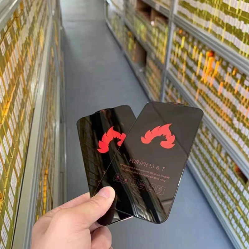 10/20pcs Fire Anti-Static Tempered Glass Full Glue Screen Protector Film For iPhone 14 Pro Max 13 12 11 XS XR X 8 7 6 Plus SE