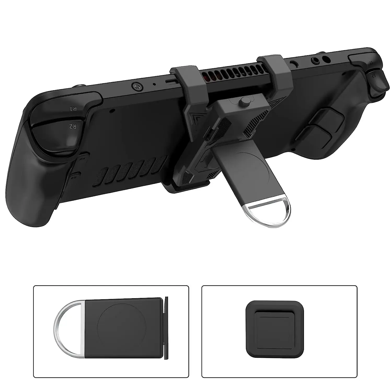 

Stand Base for Steam Deck,Zine-Alloy Magnetic Bracket with Non-Slip Fixed Clip Holder for Valve SteamDeck Dock Mount Accessories
