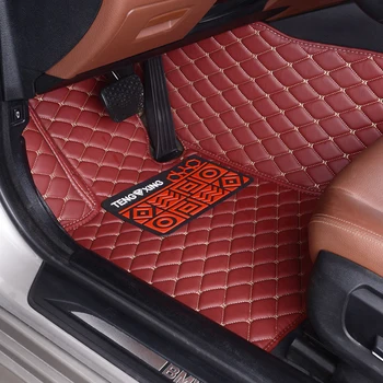 Custom Leather Car Floor Mats For Suzuki Kizashi VITARA SX Cross 4x JIMNY IGNIS BALENO swift Grand Vitara Celerio Auto Carpets C