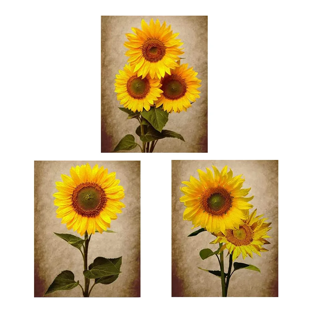 

3Pcs Wall Decors Sunflower Kitchen Decors Sunflower Wall Decors Sunflower Bathroom Decors Bathroom Pictures