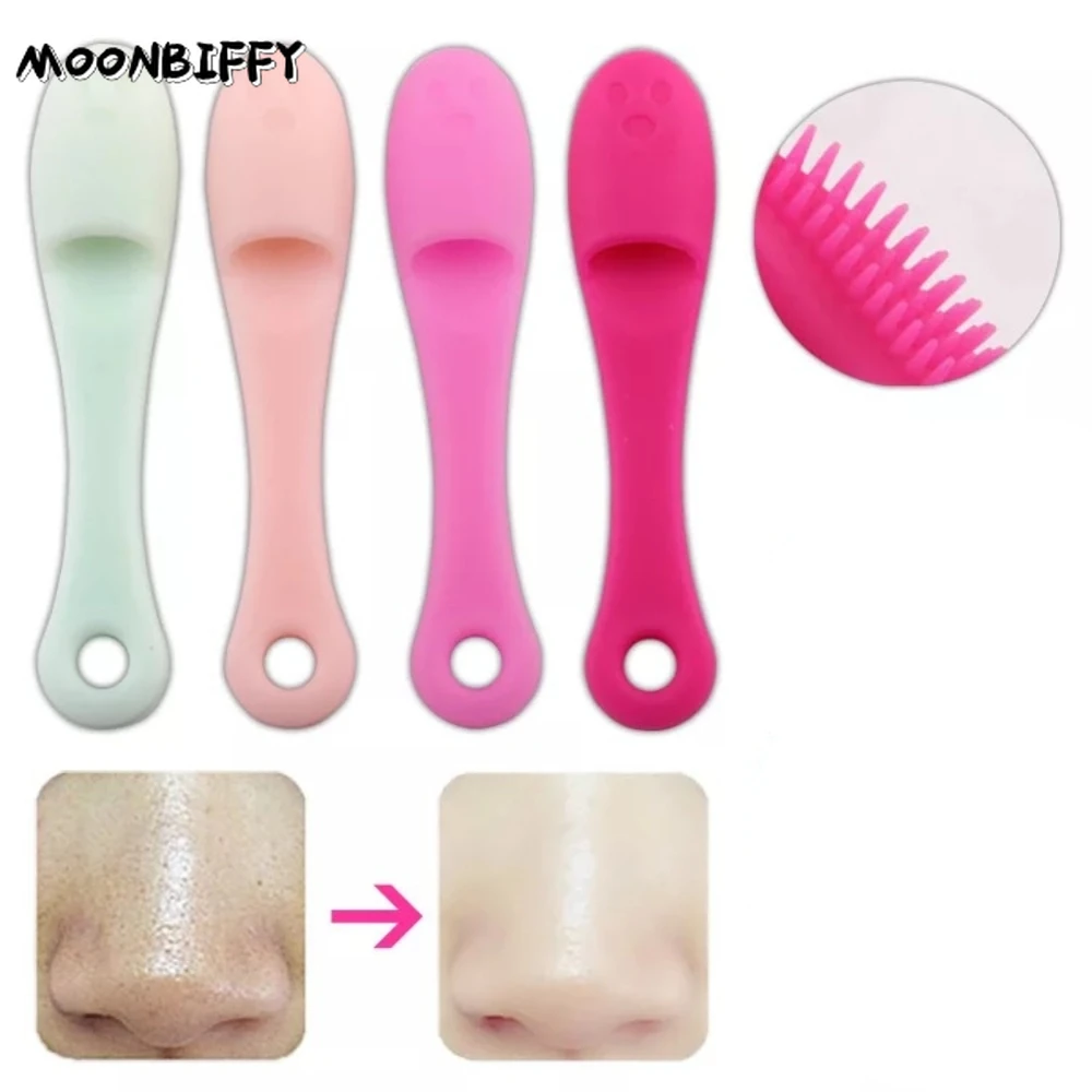 

1PCs Blackhead Cleanser Nose Pore Wash Pad Brush Cleaner Remover Finger Exfoliating Cleansing Skin Care Beauty Facial Care Tools