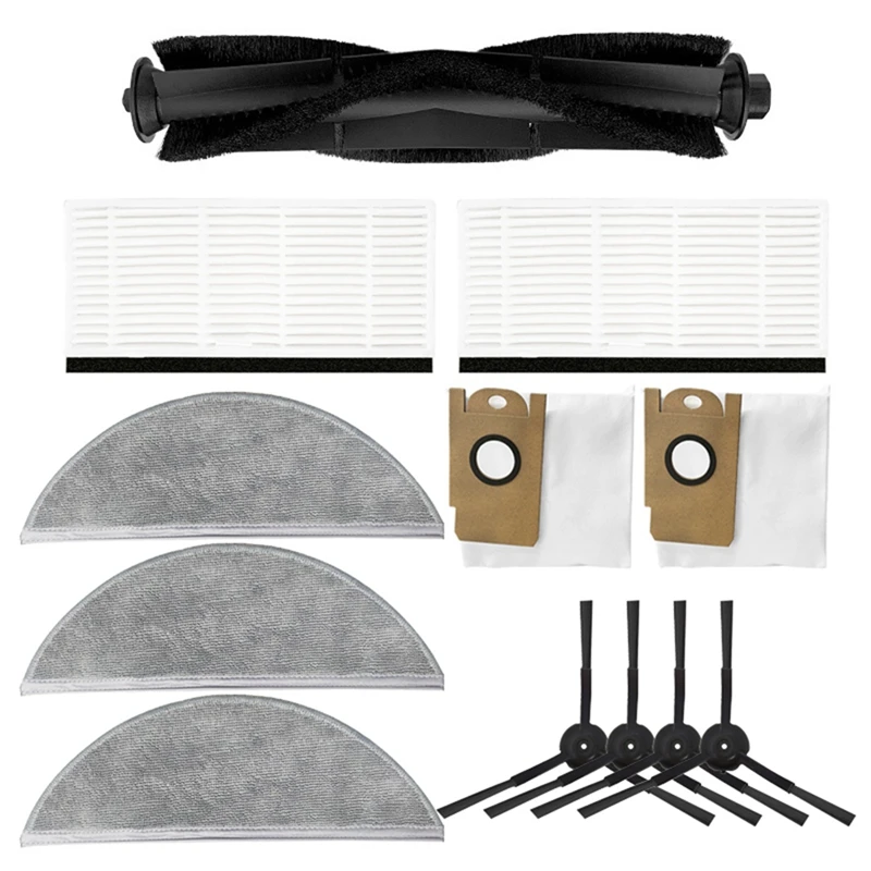 

Пылесборники с роликом и боковой щеткой, тряпки для фильтров НЕРА, Сменные аксессуары для Lydsto R1 Запчасти для пылесоса