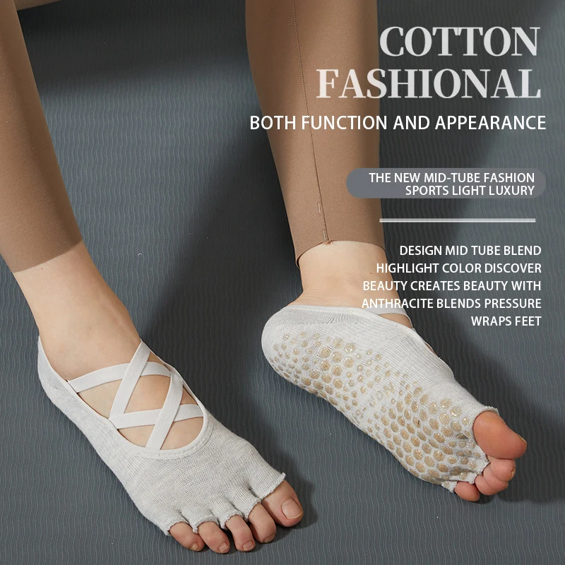 GYMIGO Non-slip Yoga Socks Professinal Women Pilates Socks High Quality Breathable Ladies Ballet Dance Sports Socks
