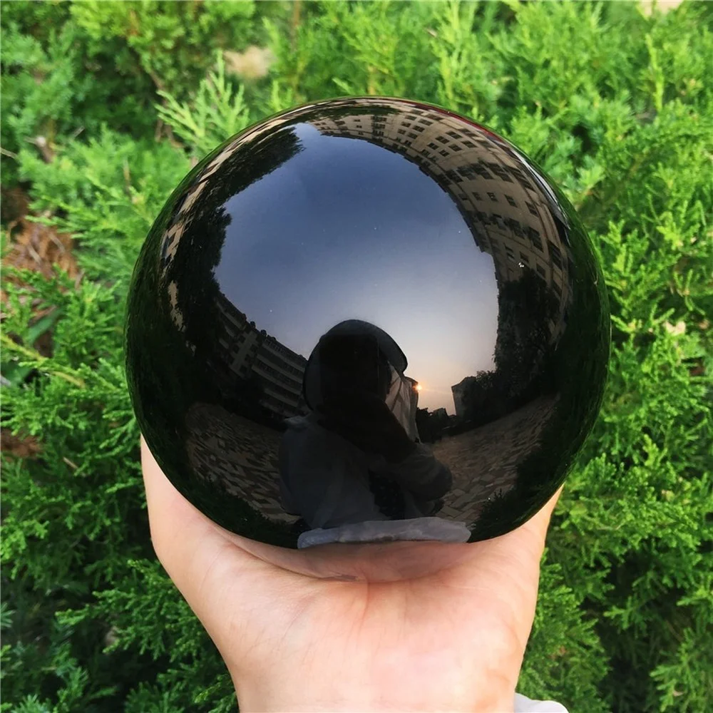 

Natural Obsidian Ball Healing Crystal Ball Used As A Decorative Holiday Gift