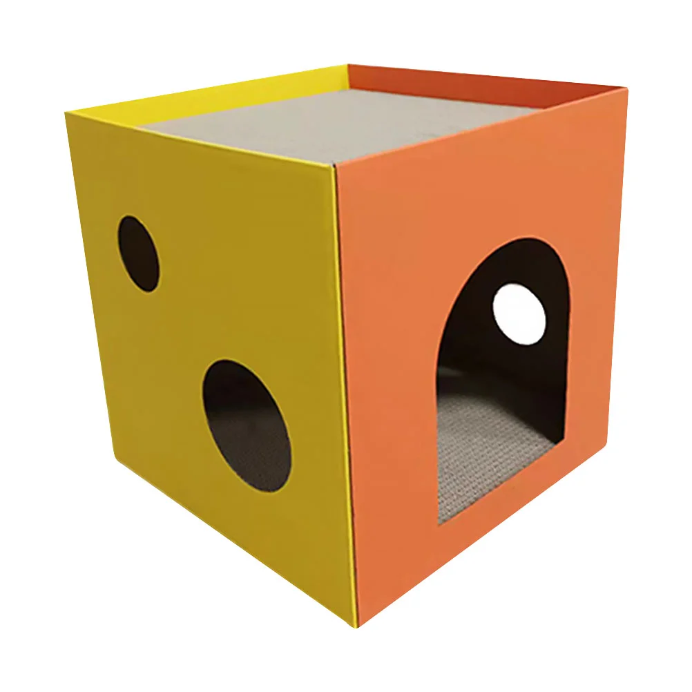 

Когтеточка для кошек, Когтеточка, Когтеточка для домашних животных, доска, кубический картонный коврик, коробка, подкладки для котят, наполь...