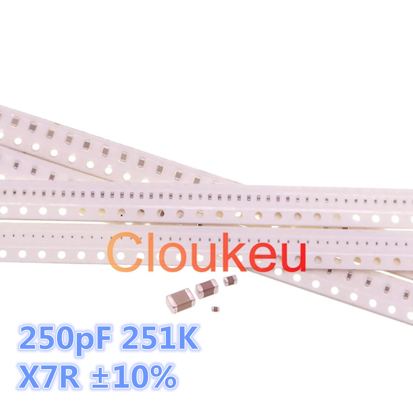 

Керамический конденсатор с чипом 251 ПФ 0603 K 10% 50 в X7R ±