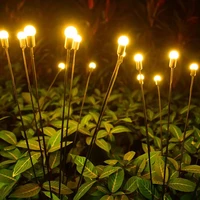 solar led light outdoor waterproof fireworks christmas light firefly lawn light garden decoration wind swing light