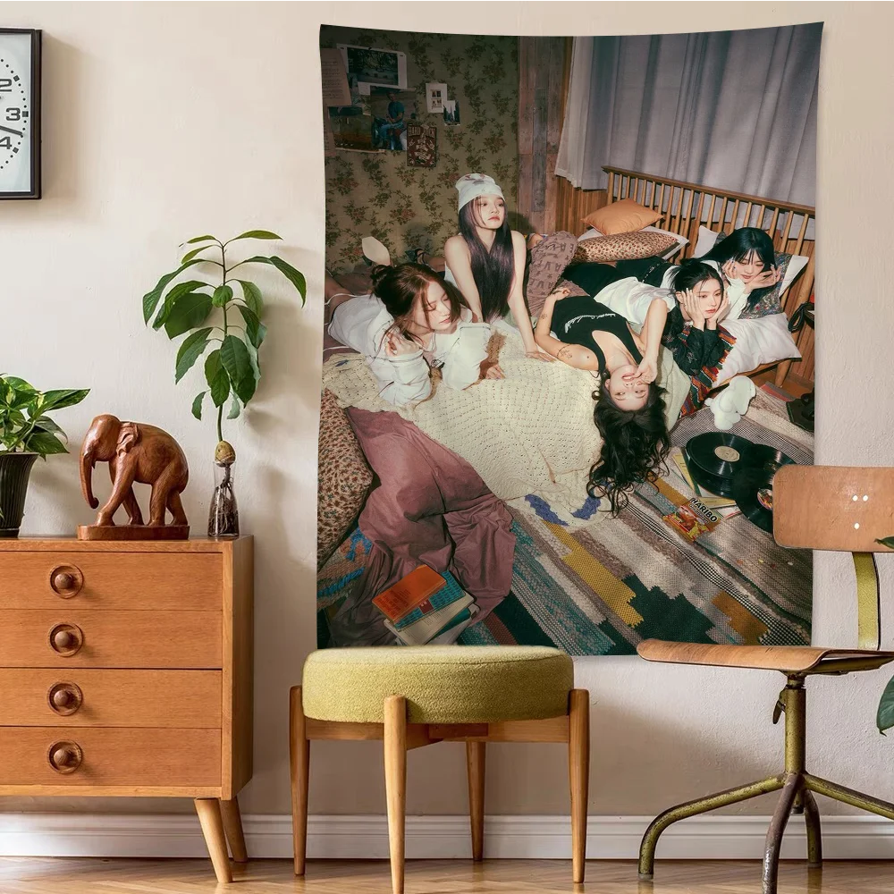 Kpop G-Gidle аниме гобелен искусство научная фантастика комната Домашний Декор