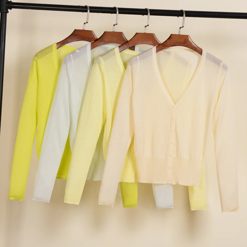 Кардиган Женский Летний женская верхняя одежда модный свитера свитер вязаный