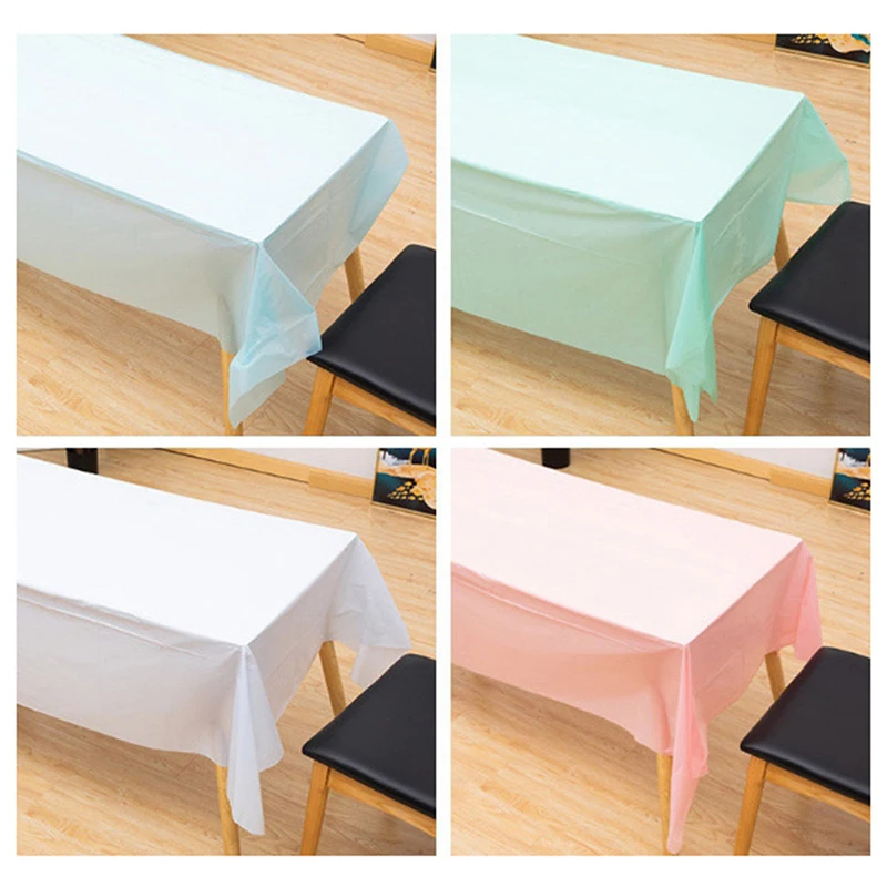1 шт. Многоразовые скатерти 137x183 см, без Бисфенола А Пластиковая скатерть для столов на вечеринки, пикники, кемпинг и на открытом воздухе.