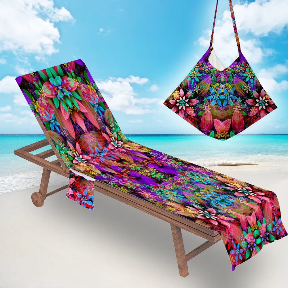 Модное пляжное полотенце с принтом чехол для шезлонга уличное портативное сада