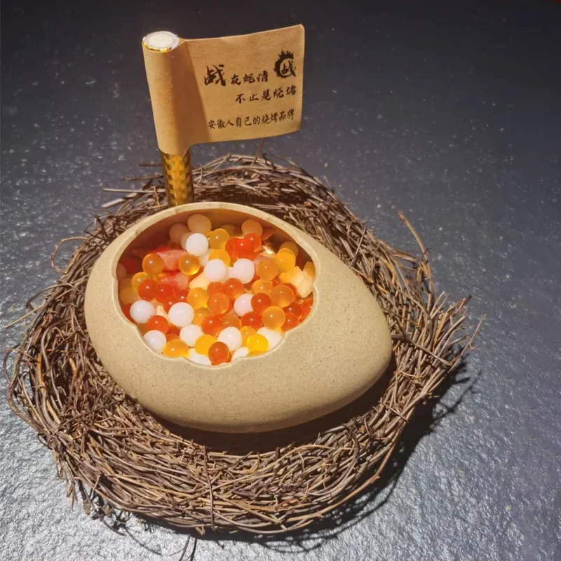 Популярный горшок для ресторана креативная миска лапши в виде разбитых яиц