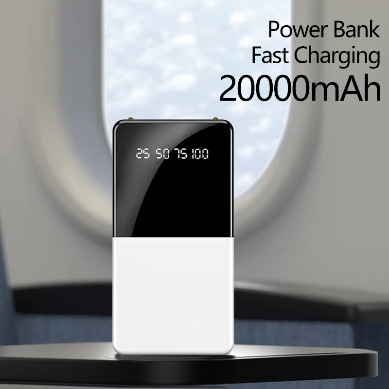 

New Large Capacity 20000mAh Portable Power Bank Fast Charging Power Bank With Dual USB Port for Mobile Phone,Tablet Computer