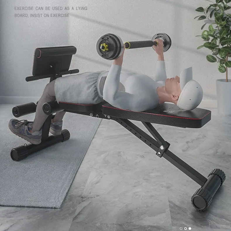 Домашний Тренажерный Зал Регулируемая весовая скамейка Складная тренировочная