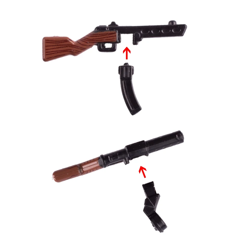 Строительные блоки WW2 Германия солдаты оружие советская британская армия мини PPSh