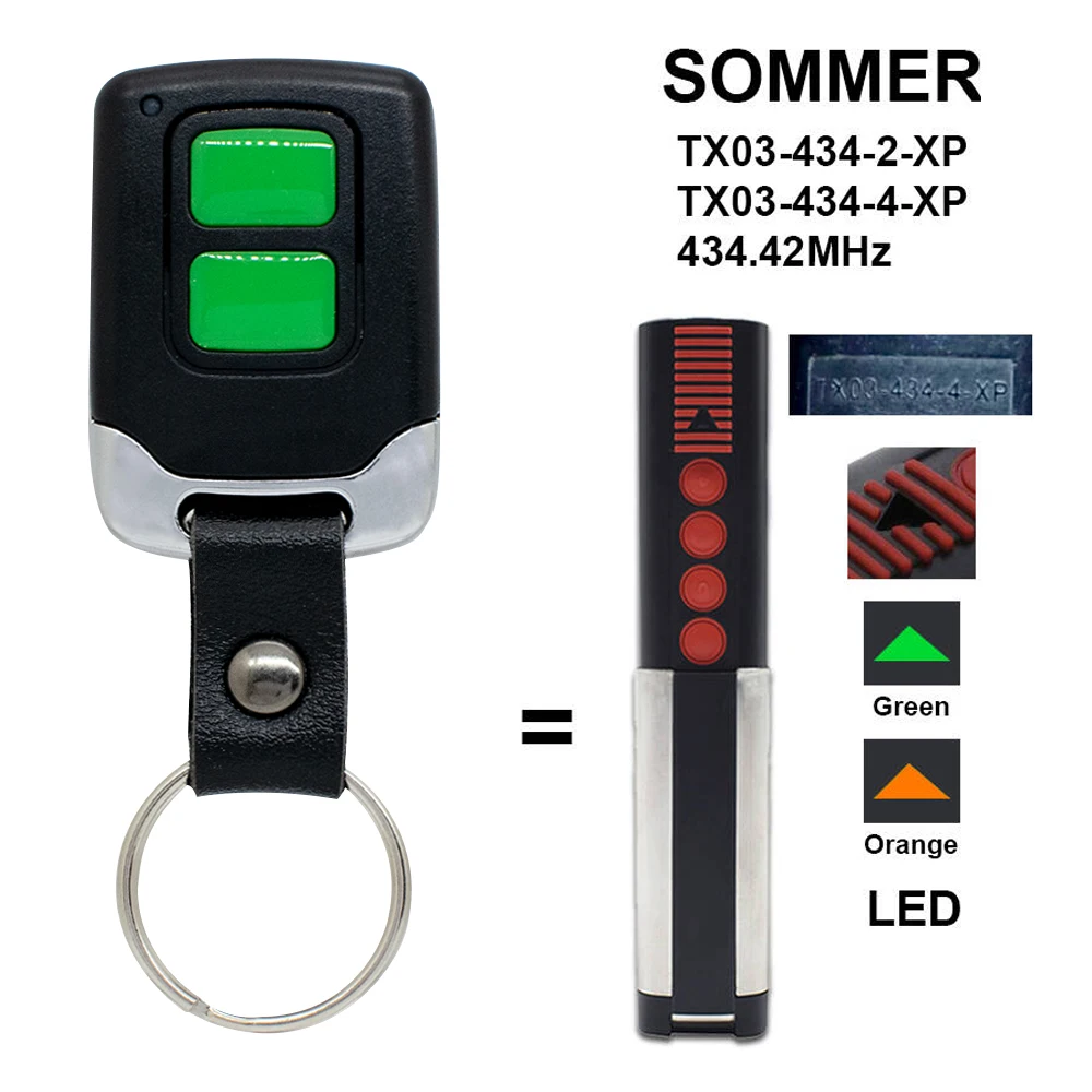 

2 вида 868/434 МГц, устройство открывания гаражных ворот, пульт дистанционного управления для передатчика 4020 TX03-868-4/TX03 434 4 XP 434,42 МГц/868,8 МГц