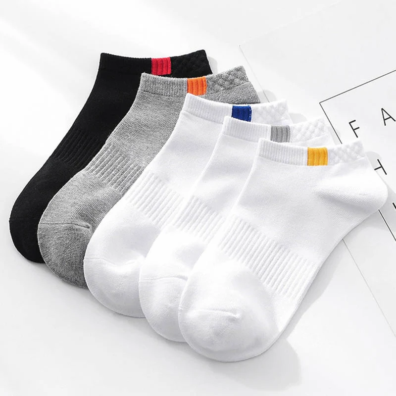 

10pieces=5pair/lot Summer Cotton Man Short Socks Fashion Breathable Boat Socks Comfortable Casual Socks Male Big Size White Hot
