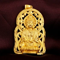gold plating oriental mythical figure charms pendant for men keep color jewelry