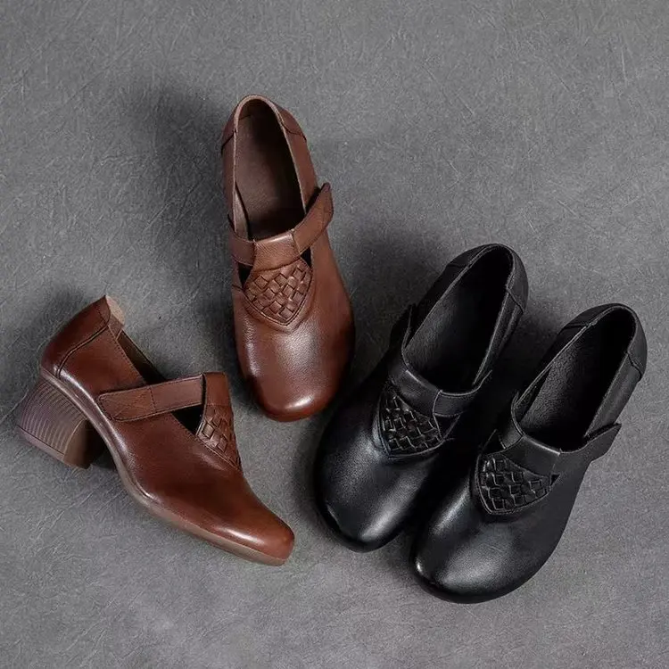 

Женские Дышащие туфли на высоком каблуке, большие размеры, весна-осень