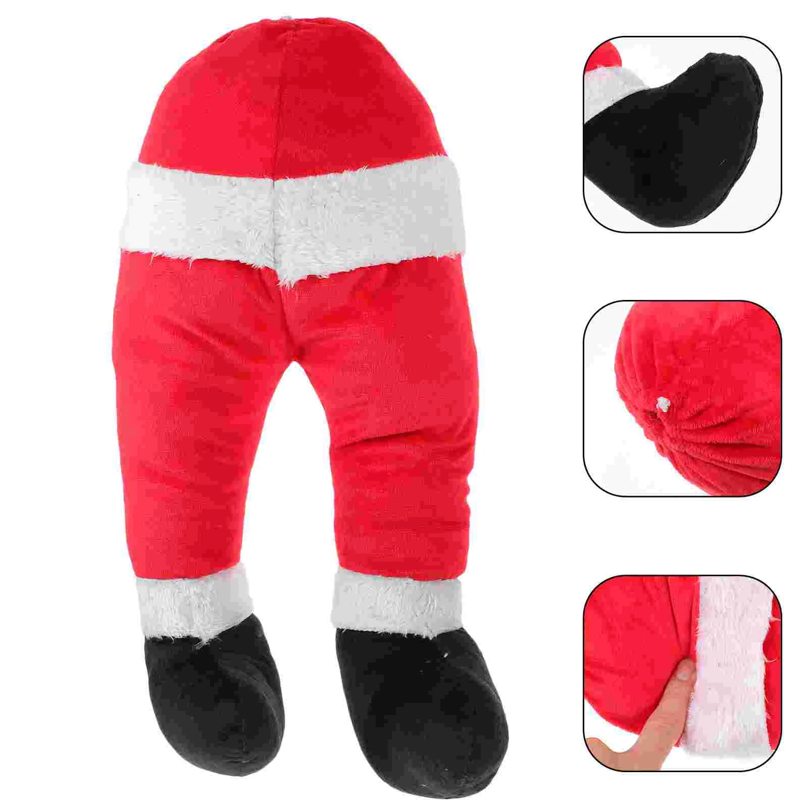 

Рождественские Поддельные Украшения для ног, украшения, подарки, Санты, ноги, дерево, Плюшевые рождественские украшения