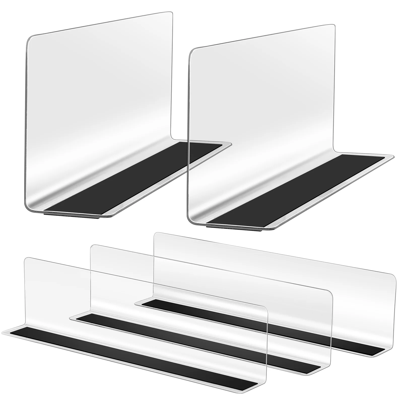 

Shelf Dividers Closet Acrylic Organizer Divider Shelves Separators Purse Clear Classification Closets Storage Goods Commodity