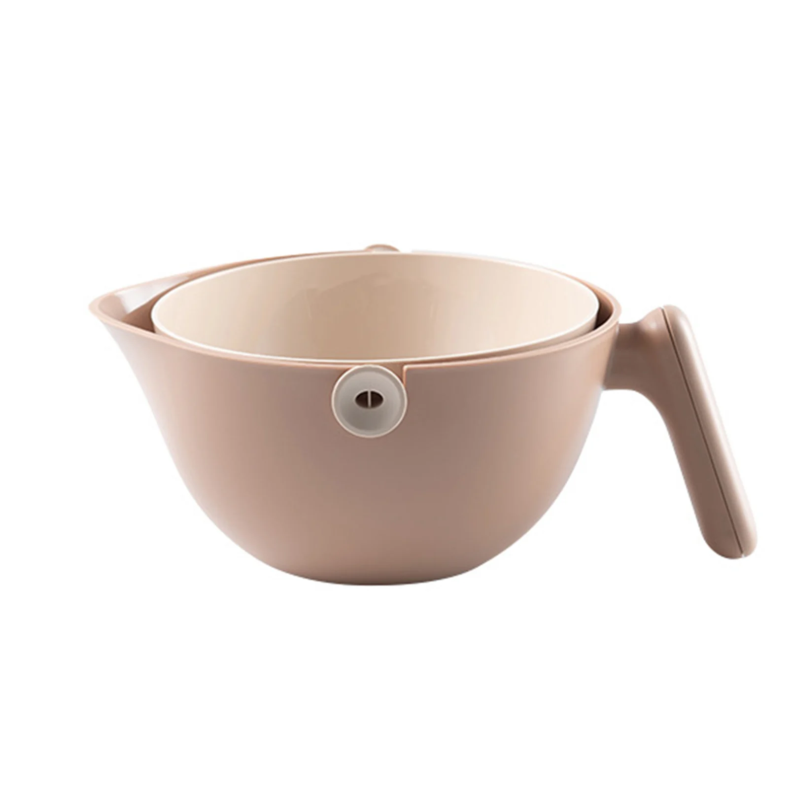 

Washing Double Layer Kitchen Colander Bowl Set Strainer Large With Handle 2 In 1 Home Noodle Detachable PP 2L Vegetable Fruit