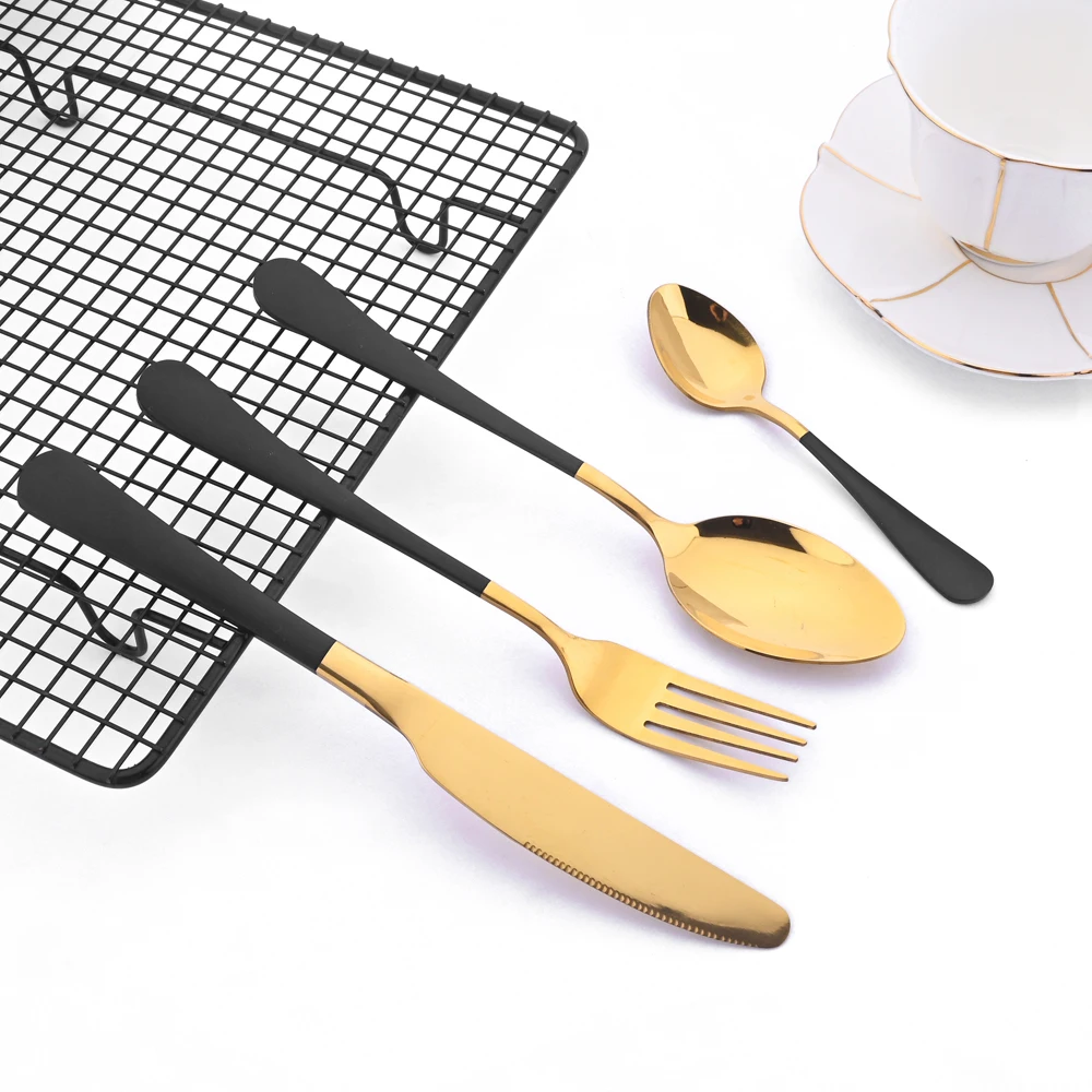 Кухонные столовые приборы Zoseil 24 дюйма вилка ложка нож набор столовых приборов из