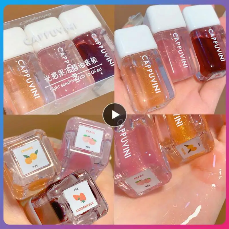 

Lip Nourishing Crystal Jelly Lip Oil Liquid Lip Balm Mirror Water Lip Gloss Set Isturizing Lip Glaze Lipstick Cosmetics Lip Care