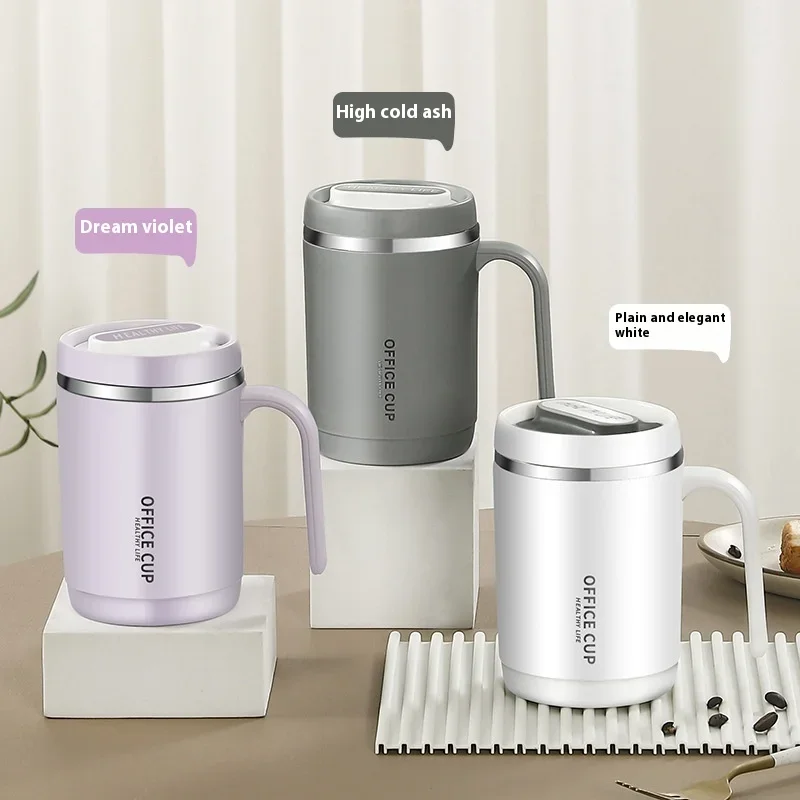 Кофейные кружки с крышкой из нержавеющей стали 304 портативная чашка для чая