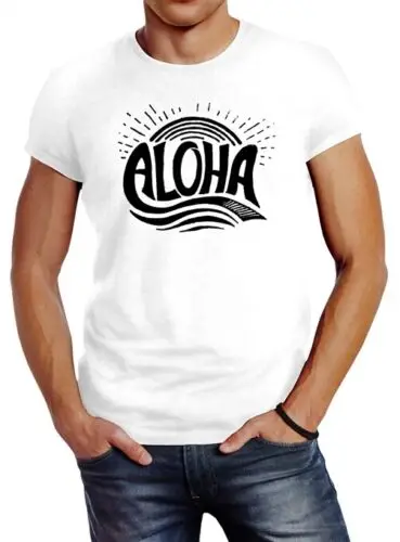Футболка Herren Aloha Wellen для серфинга облегающая безразмерная®