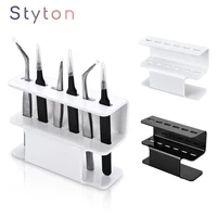 styton acrylic eyelash tweezer storage holder stand 6 holes tweezers stand shelf holder eyelashes extension makeup tool new
